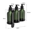 thumbnail image 2 of Wall Mounted Non-Perforated Stainless Steel Soap Dispenser Hotel Shampoo & Body Wash Separate Bottle Bathroom Kitchen Bath, 2 of 9