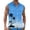 07-Sky Blue, variant on Noric Men's Sleeveless Hawaiian Shirt Print Button Up Tank Tops Loose Fit Beach Vest for Summer Holiday