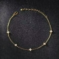 thumbnail image 3 of 1.50Ct Round Created Diamond Women Anklet Body Jewelry 14K Yellow Gold Plated Sterling Silver, 3 of 3