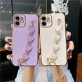 thumbnail image 3 of Fashion Popular Soft TPU Phone case with Cute Love Bracelet for iPhone 14 13 12 11 8 7 X XS XR Plus Pro Max Mini SE2 Light Thin Skin-Friendly Anti-Scratch Back Cover(Orange,SE2), 3 of 8