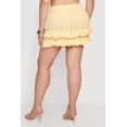 thumbnail image 4 of Women's Plus Size Crochet Ruffle Trim Mini Skirt, 4 of 4