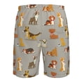 thumbnail image 6 of Naloa Cute Dog Men's Beach Shorts, Surfing shorts, Swim trunks, Quick Dry Swim Trunks for Surfing Beach Fun - Medium, 6 of 9