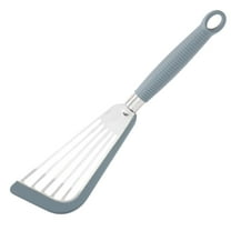 Stainless Steel Fish Frying Spatula Silicone Fish Frying Spatula Leakage Spatula Stainless Steel Butterfly Spatula Kitchen Steak Spatula Fan Pan Frying Spatula