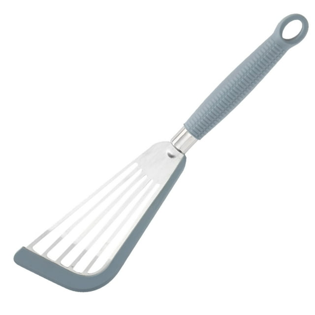 Spatule de Friture en Acier Inoxydable Spatule de Friture en Silicone Spatule Anti-Fuite Spatule Papillon en Acier Inoxydable Spatule de Cuisine pour Steak Spatule pour Poêle à Frire