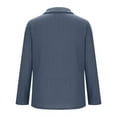 thumbnail image 6 of YUGYXL Womens Long Sleeve Shirts Henley V Neck Tops Dressy Casual Ribbed Knit Loose Comfy Tunic Sweaters with Pocket Navy M, 6 of 7
