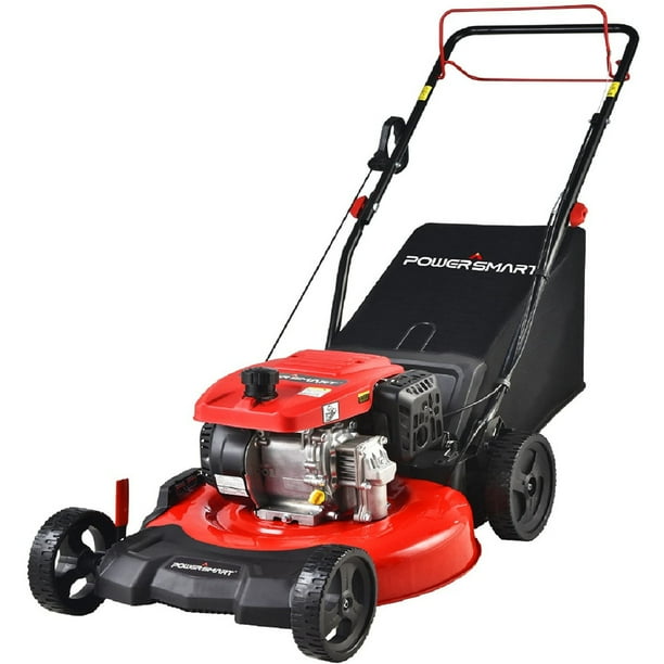 PowerSmart Self Propelled Gas Lawn Mower, 21 Inch 209CC 3in1 Walk
