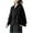Black, variant on Sun Protection Jacket Women Fashion Solid Color Cotton Linen Hooded Long Sleeve Sun Block Short Jacket For Summer Layering Light Jackets For Women