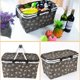 thumbnail image 2 of Cestas de almacenamiento Bolsa térmica para picnic Cesta de mimbre Caja de almacenamiento Cesta de almacenamiento plegable Bolsas térmicas para el almuerzo, 2 of 5