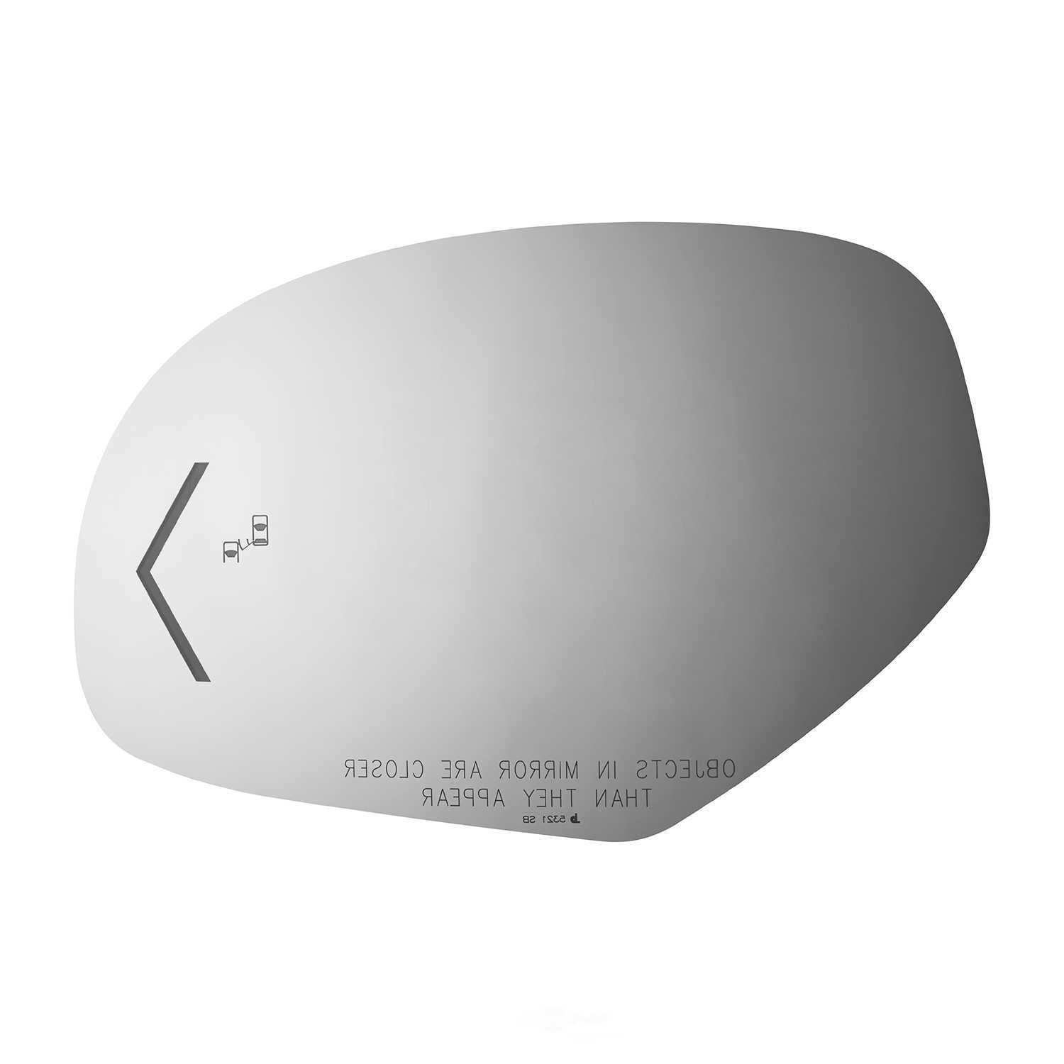Burco Side View Mirror Replacement Glass - Clear Glass - 5321SB