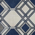 thumbnail image 3 of 7' x 11' Ivory or Denim Geometric Hexagon UV Treated Indoor Area Rug, 3 of 4