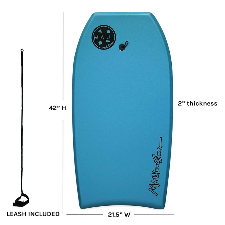 Maui and Sons 42 inch Lightweight Slick Bottom BodyBoard Surfing W