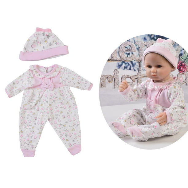 Conjunto De Ropa Para Muñecas Reborn De 43-48 Cm – Body, Abrigo, Sombrero Y Calcetines – Fácil De Vestir