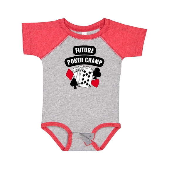 Inktastic Future Poker Champ Boys or Girls Baby Bodysuit