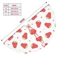 thumbnail image 3 of Yiaed Hand Drawn Strawberry Print Christmas Tree Skirt , Tree SkirtsTree Mat for Christmas Winter Holiday Indoor Decorations-30", 3 of 7