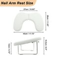 thumbnail image 6 of Unique Bargains Nail Arm Rest with Mobile Phone Holder Manicure Hand Rest Hand Rest for Nail Tech with Stable Base White, 6 of 8