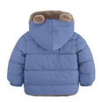 thumbnail image 2 of Aideaone Baby Toddler Winter Fleece Coat Boys Girls Cute Bear Ear Hooded Jackets with Pockets 6M-5T, 2 of 6