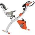 thumbnail image 2 of Soozier 2 in 1 Exercise Bike with Arm Resistance Bands for Upright and Recumbent Cycling, Orange, 2 of 9