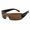 brown, variant on Futuristic Wrap Around Sunglasses for Men & Women – Y2K Punk Shield Visor Style Cycling & Outdoor Sports Eyewear, Windproof Full Coverage Frame, Pink Lens 146mm Wide