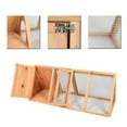 thumbnail image 4 of Gojooasis Wooden Triangle Outdoor Chicken Coop Rabbit Hutch For Small Pets, 4 of 9