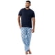 thumbnail image 5 of Conjunto de pijama IZOD de jersey de manga corta y pantalones IZOD para hombre, 5 of 5