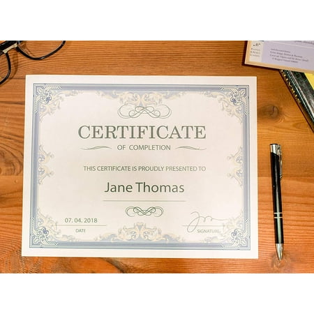 paper award diploma certificate blank friendly border inches teacher sheet inkjet specialty printer laser letter employee professor student