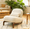 White, variant on CKEASEAN 28.4" Velvet Cute Accent Chair, Upholstered Single Sofa Chair with Solid Wood Legs, Cozy Armless Cloud Chair Design, Comfy Reading Chair for Living Room, Bedroom, Balcony, Waiting Room