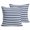 Blue, variant on Throw Pillow Covers 18x18 Inch Set of 2 Sage Green Lines Stripe Decorative Pillows Cushion Case Soft Square Pillowcases Classic Striped Throw Pillows for Couch Sofa Bed Chair Home Decor