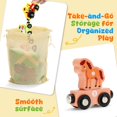 thumbnail image 4 of Set de tren magnético de madera para animales TenFans Montessori Toys, 4 of 7