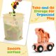 thumbnail image 4 of Set de tren magnético de madera para animales TenFans Montessori Toys, 4 of 7