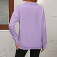 thumbnail image 6 of Mohiass Women Half Zip Oversized Sweatshirts Long Sleeve Solid Color Drop Shoulder Fleece Workout Pullover Purple S, 6 of 7