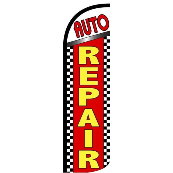 AUTO REPAIR | Windless Flag Without Pole | Advertisement /Business Flags | Feather Flag |