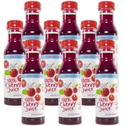 Cherry Bay Orchards Montmorency Tart Cherry Juice - (9 pack - 12 oz Bottles) - 100% Domestic, All Natural Ingredients, No Added Sugar, Gluten-Free, GMO Free - 100% Vegetarian and Vegan
