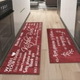 thumbnail image 2 of Red Farmhouse Kitchen Rug Sets of 2 Piece Non Slip Kitchen Rugs and Mats Washable Kitchen Mats for Kitchen Floor Mat Carpet Runner Rugs for Hallway Laundry Decor 17”x30“+17'' X 47'', 2 of 7
