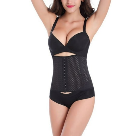 Womens Latex Waist Trainer Corset for Weight Loss Hourglass Body Shaper, Four seasons universal, Hollow, (Best Clothes For Hourglass)