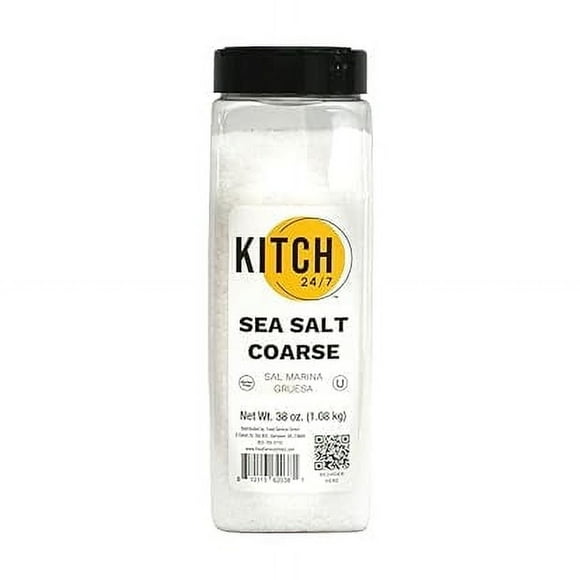 KITCH 24/7 Coarse Sea Salt, 38 Ounce