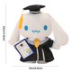 thumbnail image 2 of Muñeco de graduación de felpa lindo muñeco con sombrero de doctorado 35 cm para compañeros de clase (Sanrio), 2 of 3