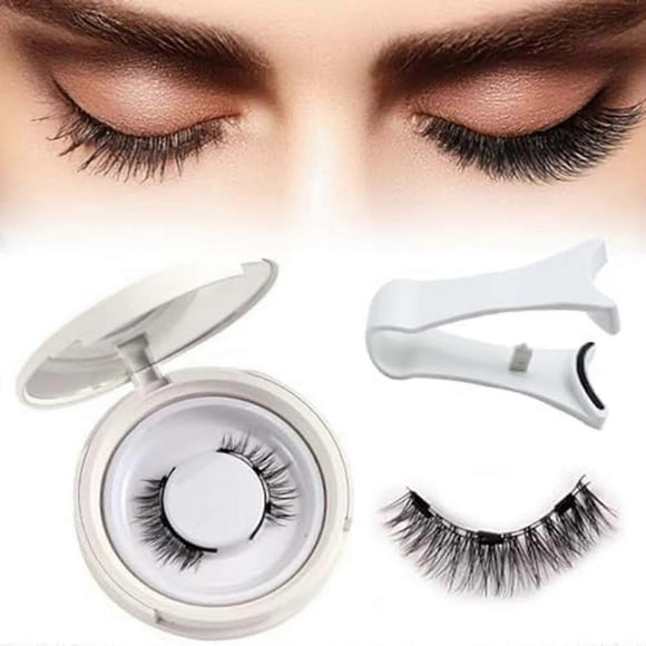 Magnetic False Lashes Kit with Applicator for Natural Look Reusable Easy Apply Lash Set