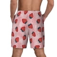 thumbnail image 2 of Lsque Mens Swim Trunks Strawberries Pattern - Bathing Suit Compression Liner - Beach Swim Shorts Swimwear - (S-3XL) - Stretch Quick Dry -Small, 2 of 9