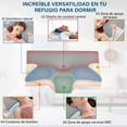 thumbnail image 2 of Almohada Memory Foam, Almohada Cervical para Aliviar el Dolor de Cuello, Almohada Ortopédica Ergonómica para Personas Que Dormir de Lado, Boca Arriba o Boca Abajo, con Fundas de Almohada, 2 of 7