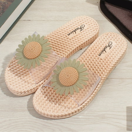 

Summer Slippers For Women Beach Accesseories Flip Flops For Women Women S Summer Sunflower Beach Foreign Trade Slippers Swimming Pool Accessories Mens Women Slippers