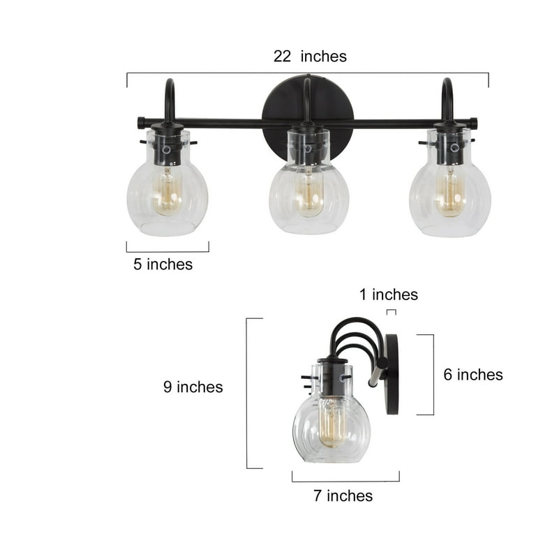 Bathroom light store fixtures 6 bulbs