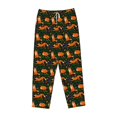 thumbnail image 6 of Uemuo Cute Little Foxes Pattern Women's Wide Leg Palazzo Lounge Pants with Pockets Light Weight Loose Comfy Casual Pajama Pants-Small, 6 of 9