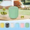 thumbnail image 5 of White Mini Bluetooth Speaker High-Definition Sound Portable Subwoofer With Stable Connection, Lightweight Design And Plastic Housing For Camping And Desk Use 1.77X1.77X1.97In, 5 of 5
