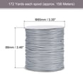 thumbnail image 2 of Unique Bargains 2 Packs Beading Thread Bracelet Weave Bead Craft Cord 1.5mm 158M/Roll (172-Yards) Decorative String, Silver Tone, 2 of 7