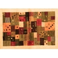 thumbnail image 1 of Ahgly Company Indoor Rectangle Abstract Orange Contemporary Area Rugs, 4' x 6', 1 of 1