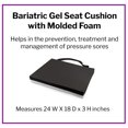 thumbnail image 4 of McKesson Gel Seat Cushion, Pressure Relief, 500 lbs. Capacity, 24 in. Width, 1 Ct, 4 of 10