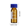 thumbnail image 3 of 100 Pcs Glass Vials Tiny Glass Jars With Lids Amber Bottles Sampling Vials Small Glass Bottle Empty Vials 2ml, 3 of 8