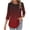 Wine [Mix & Save More] [Summer Savings], variant on Women's Casual Fashion Printed Cotton Round Neck 3/4 Sleeve T-Shirt Tee Top Loose Fit Breathable Summer Vacation Holiday Beach Wear | CSEONE,Army Green L