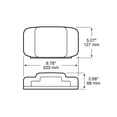 thumbnail image 2 of Peterson Mfg. Trailer Light V457L Stop/Turn/Tail Light; Incandescent Bulb; Rounded; Red Lens; 8-13/16 Inch x 5-1/16 Inch; Non-Submersible, 2 of 2