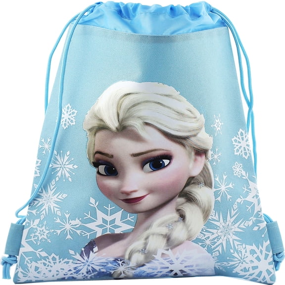 Disney Frozen Elsa Blue Drawstring Bag For Multi Purposes Use